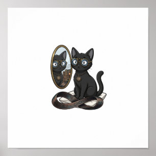 Lady Justice Black Cat Anwaltskanzlei Wandposter Poster