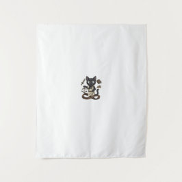 Lady Justice Black Cat Anwaltskanzlei Wandposter Wandteppich