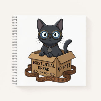 Lady Justice Black Cat Juristische Zeitschrift Notizblock