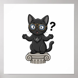 Lady Justice Black Cat Rechtsanwaltsbüro Wandposte Poster