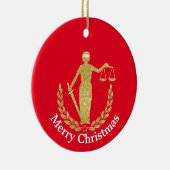 Lady Justice Christmas Ornament (Rechts)