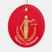 Lady Justice Christmas Ornament (Links)