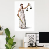 Lady Justice Illustration Poster (Heimbüro)