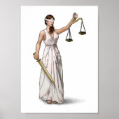 Lady Justice Illustration Poster (Vorne)