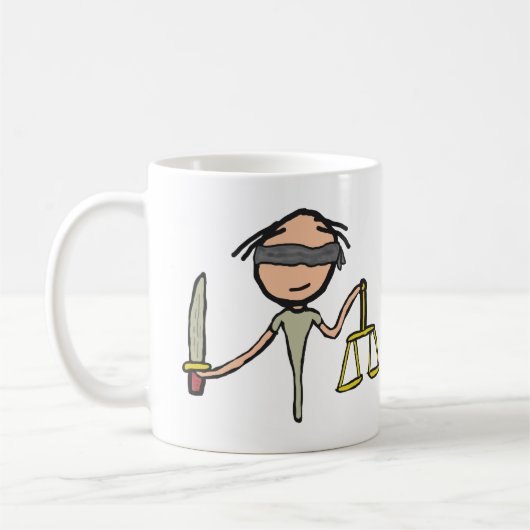 Lady Justice Kaffeetasse (Links)