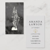 Lady Justice Law Terminkarte (Vorne/Hinten)