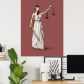 Lady Justice - Marsala Poster (Heimbüro)