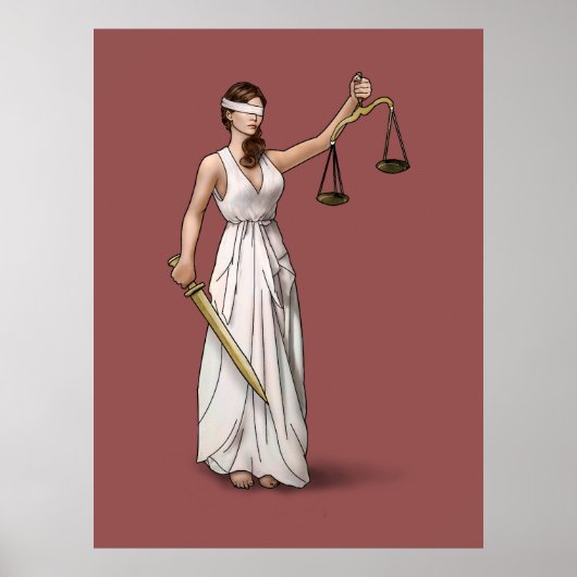 Lady Justice - Marsala Poster (Vorne)