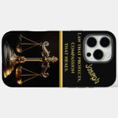 Lady Justice mit Scales Art Case-Mate iPhone Hülle (Rückseite (Horizontal))