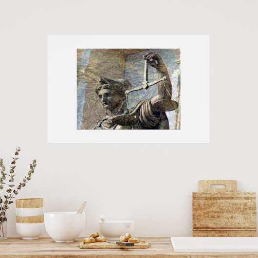 Lady Justice Poster (Küche)