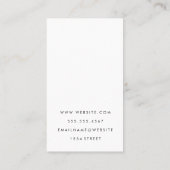 Lady Justice | Real Anwesen | Leather Trim Visitenkarte (Rückseite)