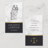 Lady Justice | Rechtsanwältin | Recht Terminkarte (Vorne/Hinten)