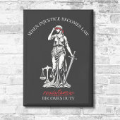 Lady Justice Resistance Magnet