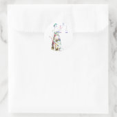 Lady Justice Runder Aufkleber (Tasche)