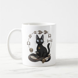 Lady Justice Schwarze Katze Anwalt Kaffeetasse