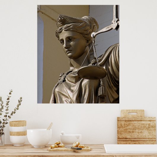Lady Justice Statue Poster (Küche)