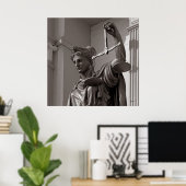 Lady Justice Statue, Virginia City, Nevada Poster (Heimbüro)