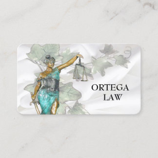 Lady Justice Template Visitenkarte