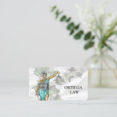 Lady Justice Template Visitenkarte (Stehend Vorderseite)