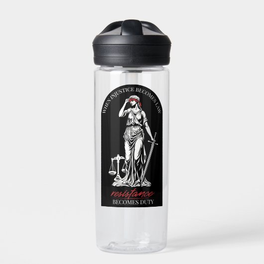 Lady Justice Trinkflasche (Vorderseite)