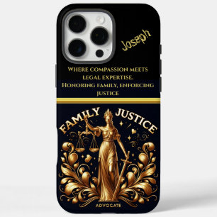 Lady Justice verkörpert Familienrecht Advocacy in iPhone 16 Pro Max Hülle