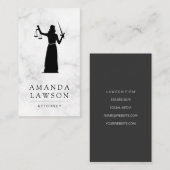 Lady | Justiz | Anwaltskarte Terminkarte (Vorne/Hinten)