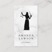 Lady | Justiz | Anwaltskarte Terminkarte (Vorderseite)
