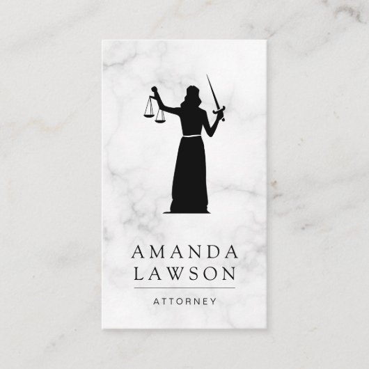 Lady | Justiz | Anwaltskarte Terminkarte (Vorderseite)