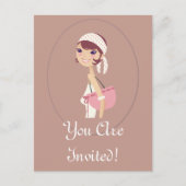 Lady Juwelen kaufen Maßgeschneiderte Artikel Einladungspostkarte (Vorderseite)