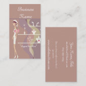 Lady Juwelier Shopping Design 2 Visitenkarten Visitenkarte (Vorne/Hinten)