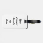 Lady-Käfer auf einem Löwenzahn Gepäckanhänger (Rückseite horizontal)