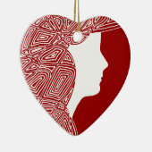 Lady Keramikornament (Rechts)