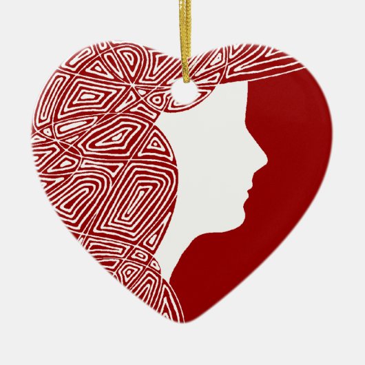 Lady Keramikornament (Vorne)