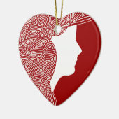 Lady Keramikornament (Links)