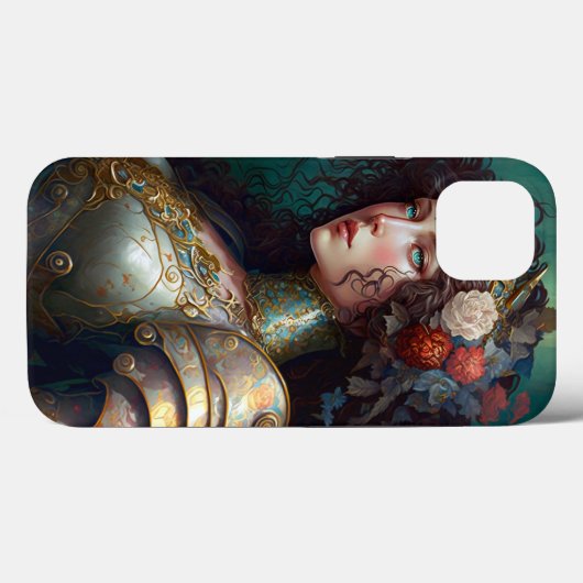 Lady Knight Warrior Armor Fantasy Art Case-Mate iPhone Hülle (Rückseite (Horizontal))
