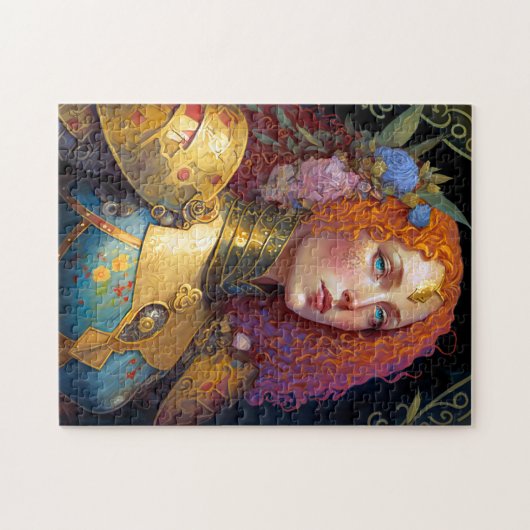 Lady Knight Warrior Armor Fantasy Art Puzzle (Horizontal)