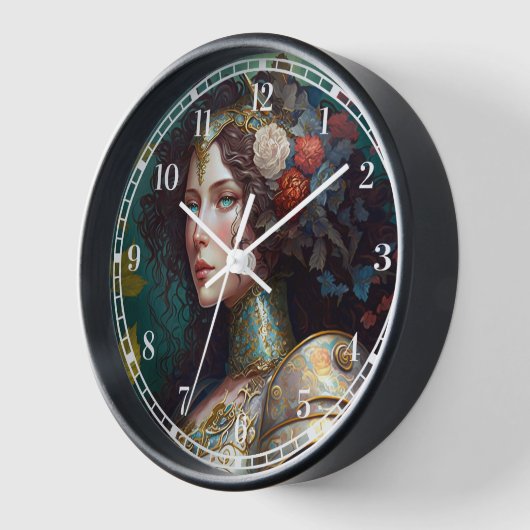 Lady Knight Warrior Armor Fantasy Art Uhr (Winkel)