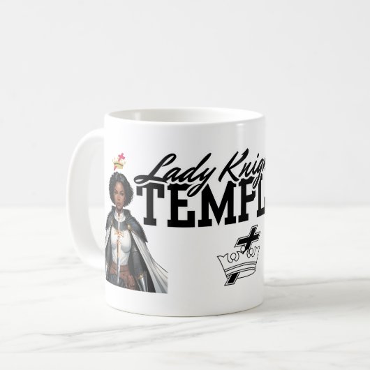 Lady Knights Templar Tasse Geschenk (Vorderseite Links)
