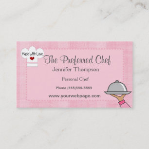 Lady Koch Hat Business Cards Visitenkarte