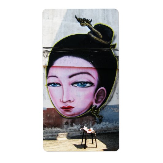 Lady Lao Graffiti Street Art (Vorne)