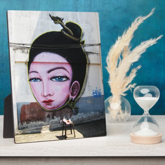 Lady Lao Graffiti Street Art Fotoplatte (Seite)