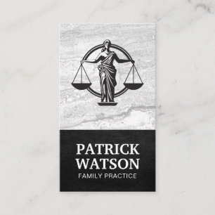 Lady Law Justice Logo   Recht Visitenkarte