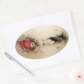 Lady Lazarus Ovaler Aufkleber (Umschlag)