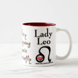 Lady Leo Zodiac Zweifarbige Tasse