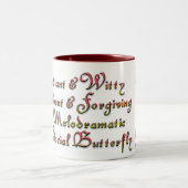 Lady Leo Zodiac Zweifarbige Tasse (Mittel)