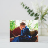 Lady Lese Postkarte (Stehend Vorderseite)