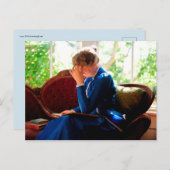 Lady Lese Postkarte (Vorne/Hinten)