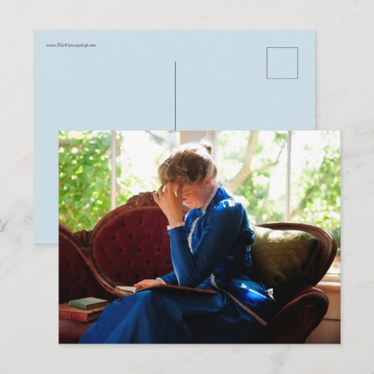 Lady Lese Postkarte (Vorne/Hinten)