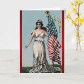 Lady Liberty 1 Karte (Gelbe Blume)