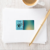 Lady Liberty Address Label Adressaufkleber (Insitu)
